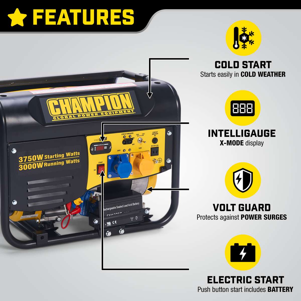 Generator benzynowy Champion 3500 W
