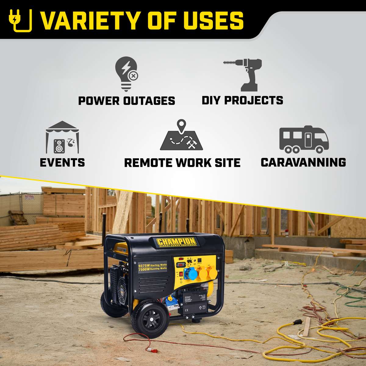 Generator benzynowy Champion 8000 W