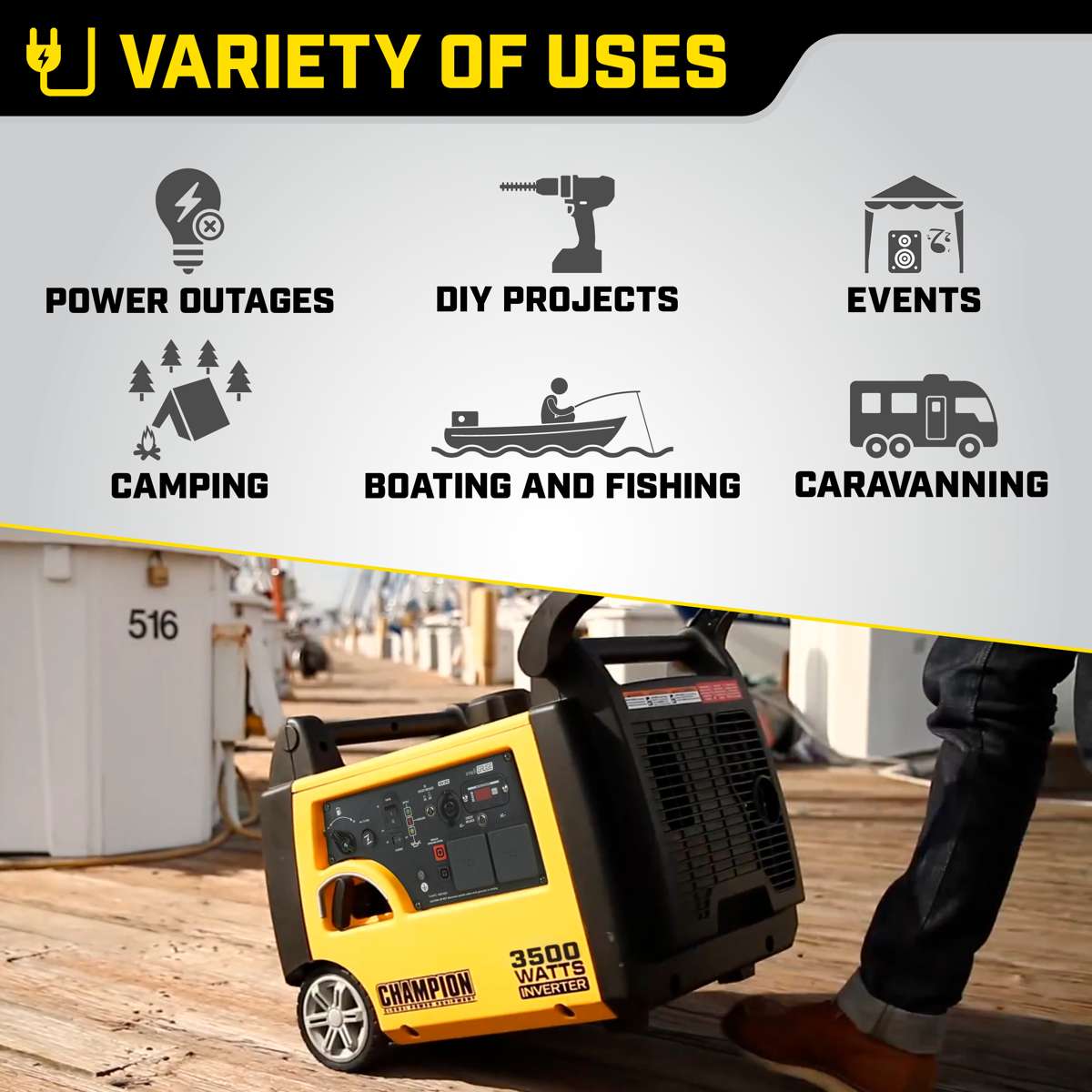 Generator benzynowy Champion 3500 W z inwerterem