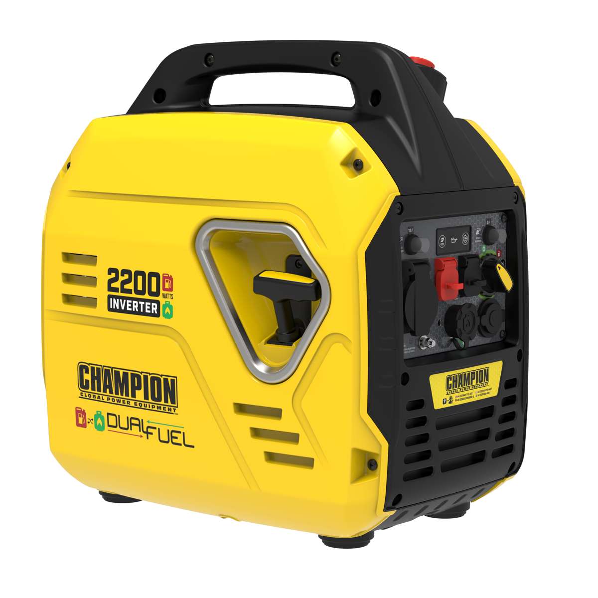 Generator inwerterowy Champion 2200 W „The Mighty Atom – Dual Fuel”