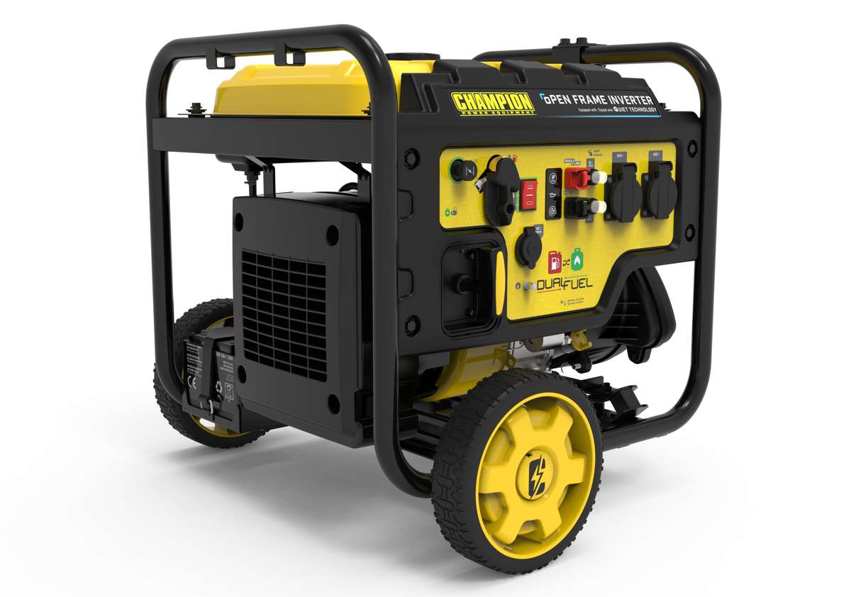 Cyfrowy generator hybrydowy Champion 3600 W zasilany podwójnym paliwem