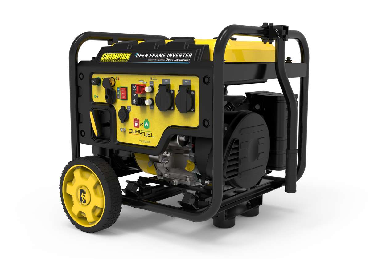 Cyfrowy generator hybrydowy Champion 3600 W zasilany podwójnym paliwem