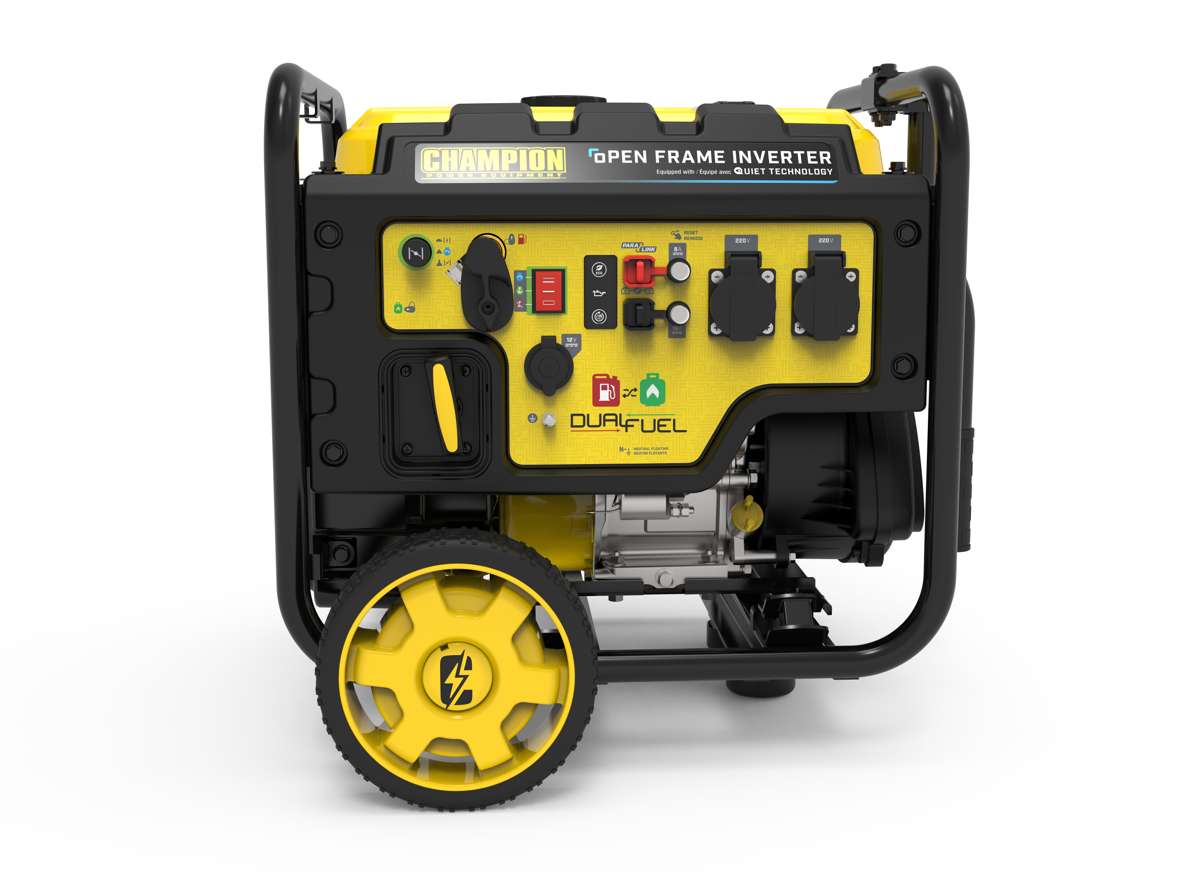 Cyfrowy generator hybrydowy Champion 3600 W zasilany podwójnym paliwem