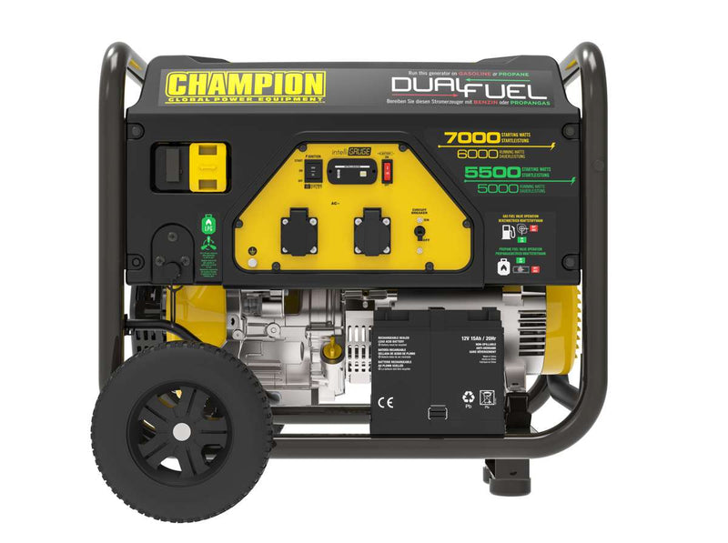 Dwupaliwowy generator LPG Champion o mocy 7000 W