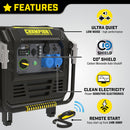 Generator benzynowy Champion o mocy 7500 W z inwerterem