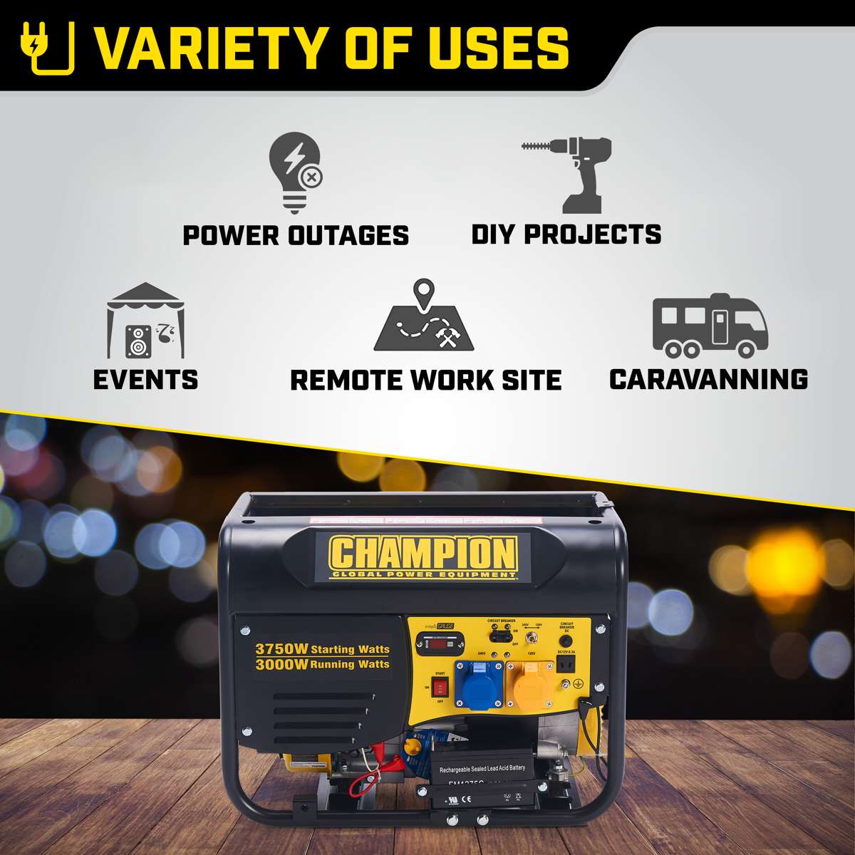 Generator benzynowy Champion 3500 W