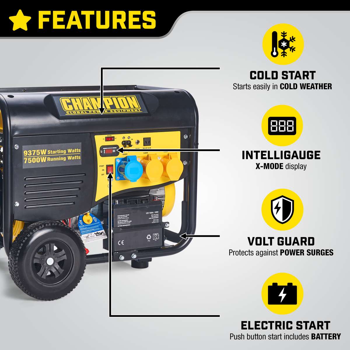 Generator benzynowy Champion 8000 W